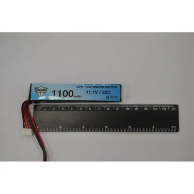 1100mAh LIPO 11.1V 20C Stick 21 x 21 x 102mm - Black Storm