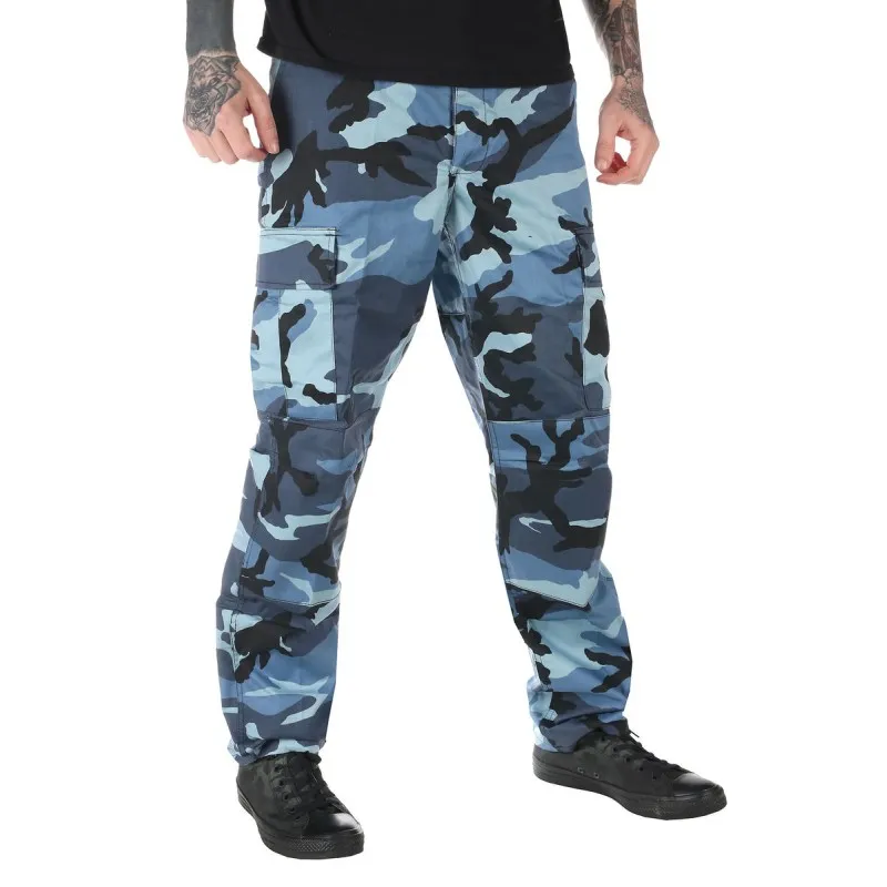 Pantaloni Cargo · Azul