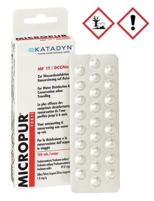 Pastillas Potabilizadoras Micropur FORTE MF1/100T (4x25)