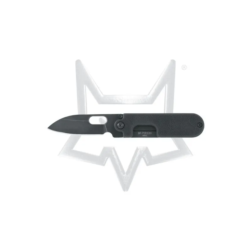 Fox Knives Bean Gen2 Full Stone Washed · Negro