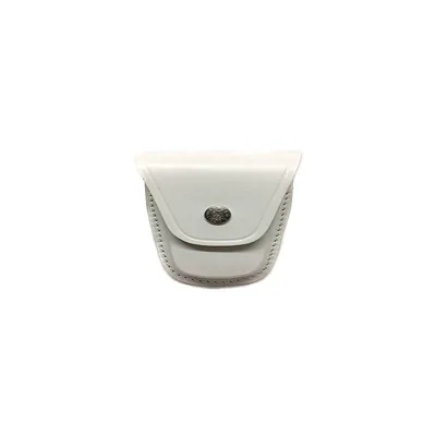 Porta Manette Chiuso in Cuoio Bianco - Vega Holster