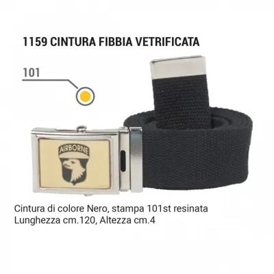 Cintura Fibbia Vetrificata 101 - Lunghezza 120 - SBB