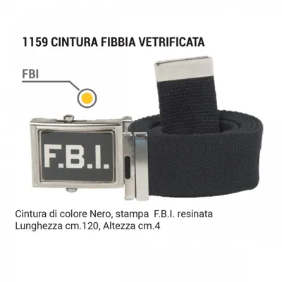 Cintura Fibbia Vetrificata FBI- Lunghezza 120 - SBB