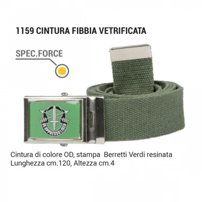 Cintura Fibbia Vetrificata Special Forces - Lunghezza 120 - SBB