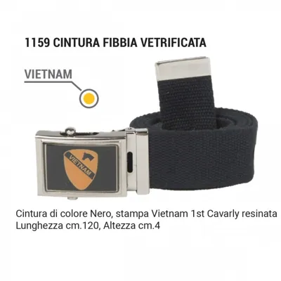 Cintura Fibbia Vetrificata Vietnam - Lunghezza 120 - SBB