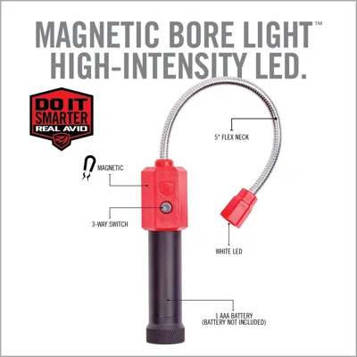 Bore Light Magnetic Barrel Cleaning Light – 100 Lumens