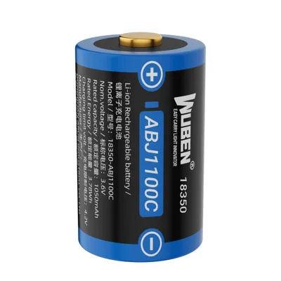 Wuben Batería 18350 1100mAh Recargable