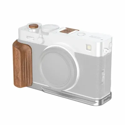 5984 L-Shaped Mount Plate with Wooden Handle for Fujifilm X-E5 (Rosewood, ) - SmallRig