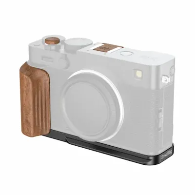 5985 L-Shaped Mount Plate with Wooden Handle for Fujifilm X-E5 (Rosewood, ) - SmallRig