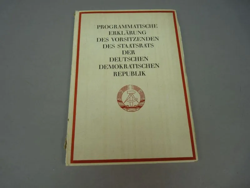 DDR Boek Programmatische Erklärung