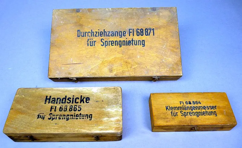 Luftwaffe,,Sprengnieten,, Gereedschapsets