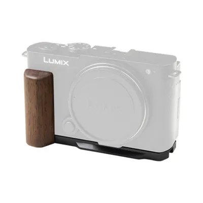 5945 L-Shaped Mount Plate with Wooden Handle for Panasonic S9 - SmallRig