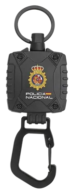 Llavero Policía Nacional Táctico Extensible con Mosqueton