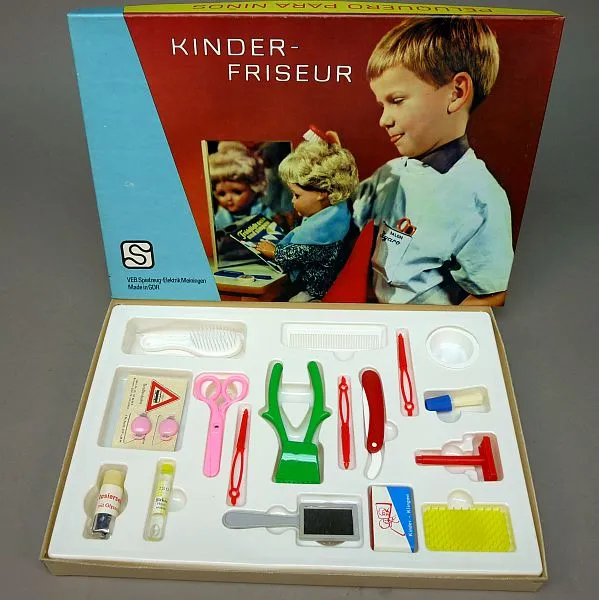 DDR,,Kinder Friseur,, Set, Kinder Kapper Set
