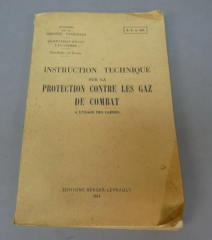 Instruction Technique Protection Contre Les Gaz de Combat