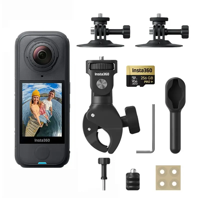 Insta360 X4 Air Motorcycle Bundle · Negro