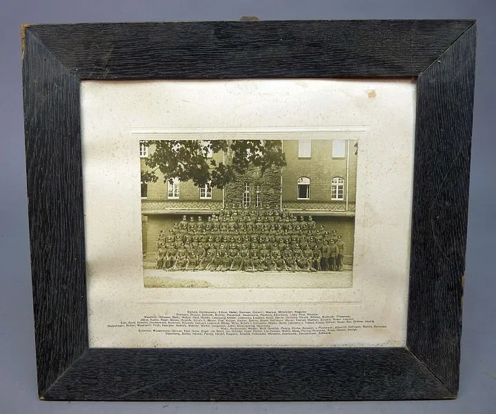 Wehrmacht Groepsfoto Met Lijst