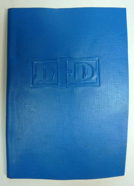 DDR DFD Mitgeliedsbuch Jaren 80