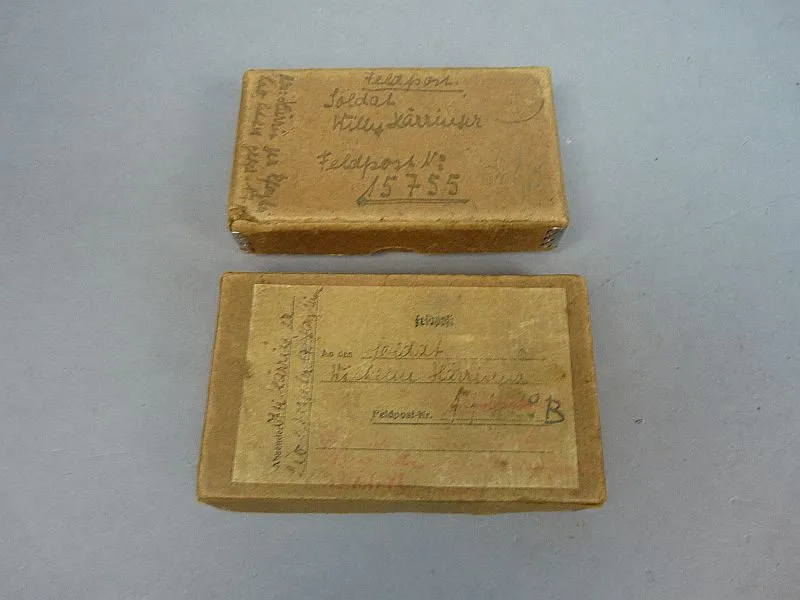 Duitse WW2 Feldpost Doosjes