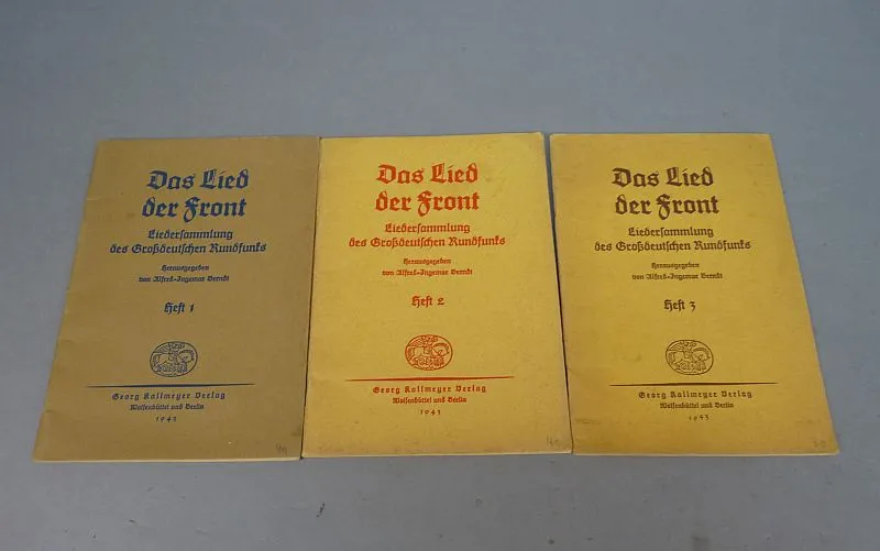 Complete Set Met Duitse Liederboekjes