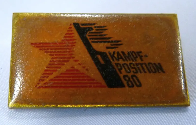 DDR Speld 80 Kampf Position 80