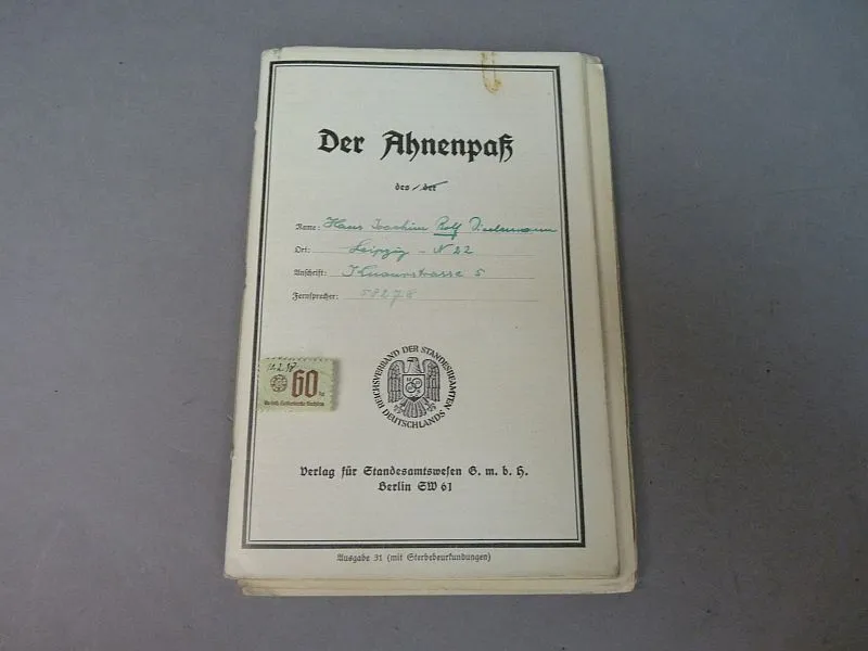 WW2 Ahnenpass