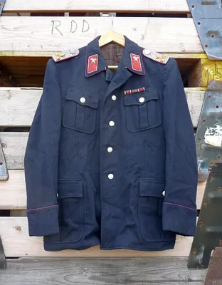 DDR Brandweer Uniform, Begin Jaren 50, Jas, Broek en Skimuts