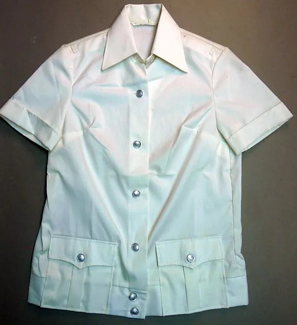 NVA Witte Dames Blouson Met Korte Mouw