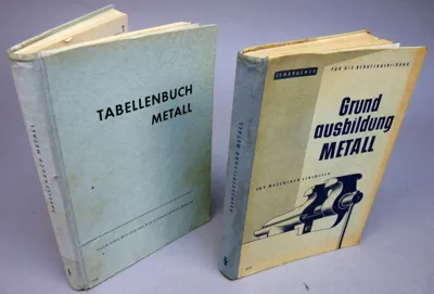 2 DDR Boeken Metaalbewerking Uit de Jaren 50