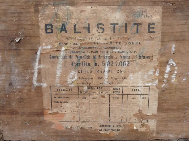 Italiaanse Munitie Kist, 1936