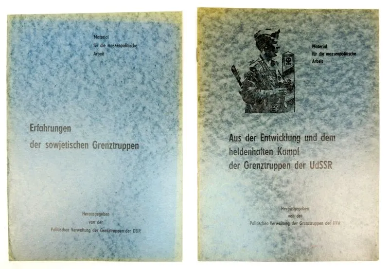 2 Propaganda Boekjes DDR/NVA Grenstroepen