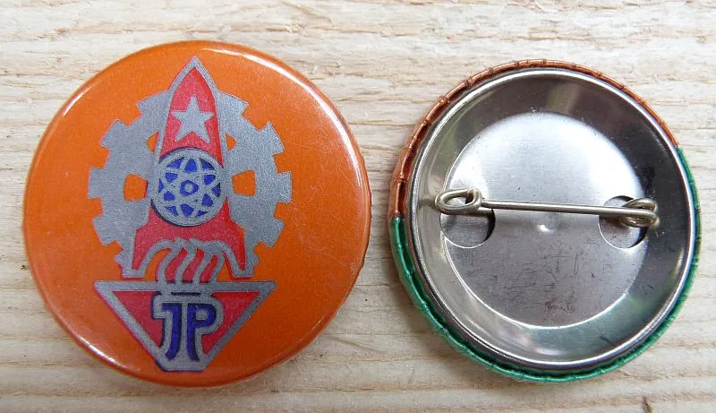 DDR Jung Pioniere Button,,Junge Technieker