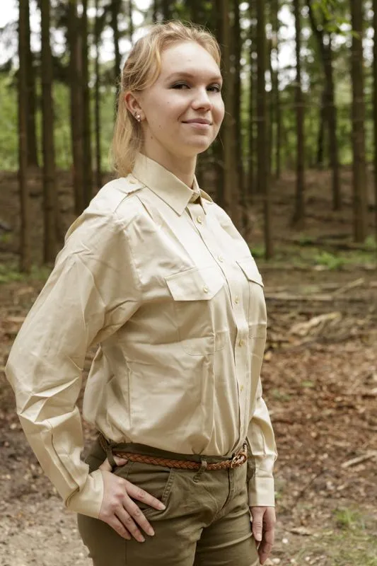 Heren Blouse, Nieuw · Tan / FDE