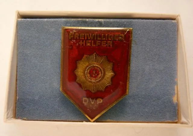 Pin Freiwilliger Helfer Der Volkspolizei