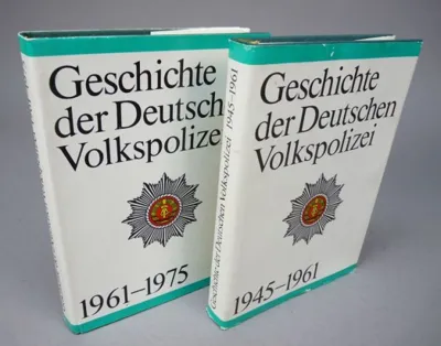 2 DDR Boeken,,Geschichte Der Deutschen Volkspolizei