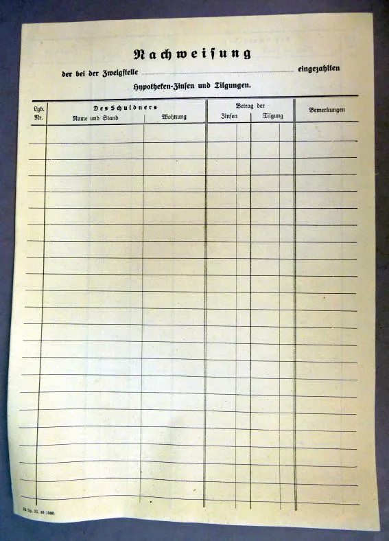 Document,,Nachweisung,, Reichsmark Periode