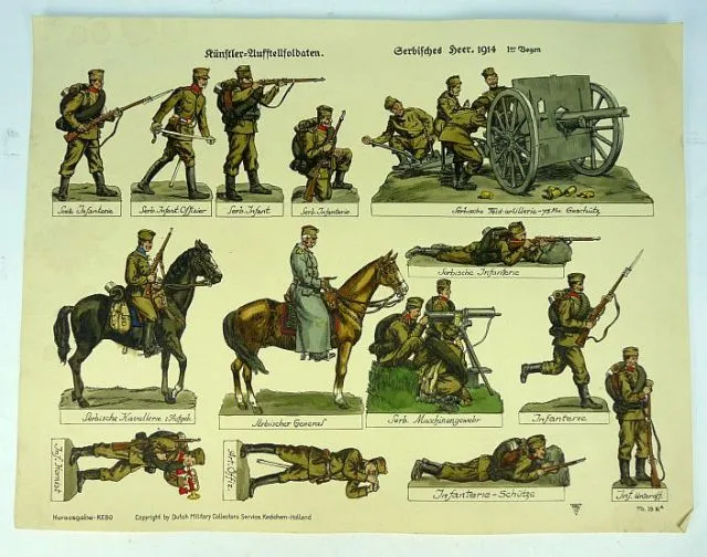 Instructie Plaat,,Serbische Heer 1914