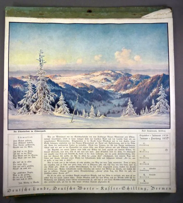 Kalender 1936/37