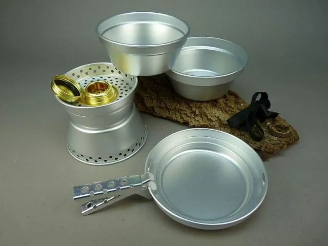 Aluminium Kook en Eet Set