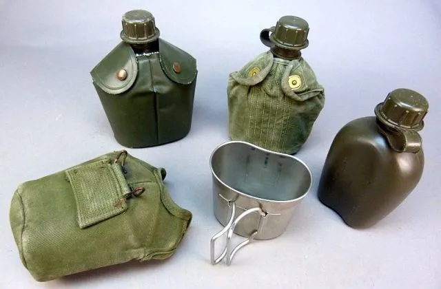 Nederlands Veldfles Set,,Oud Groen