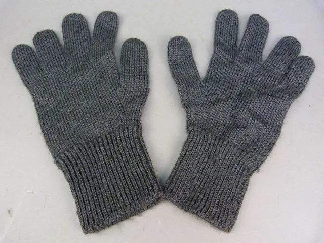 Grijze Wollen Handschoenen, Model A