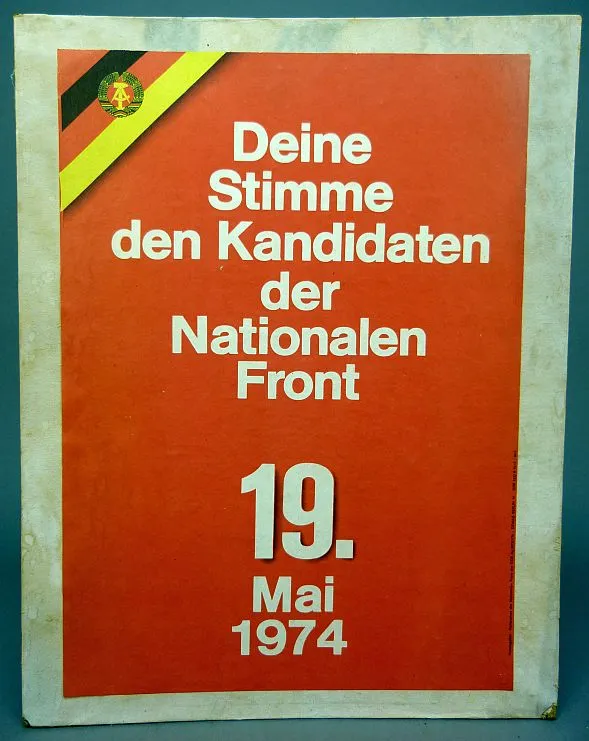 Stembord Nationaal Front Uit 1974