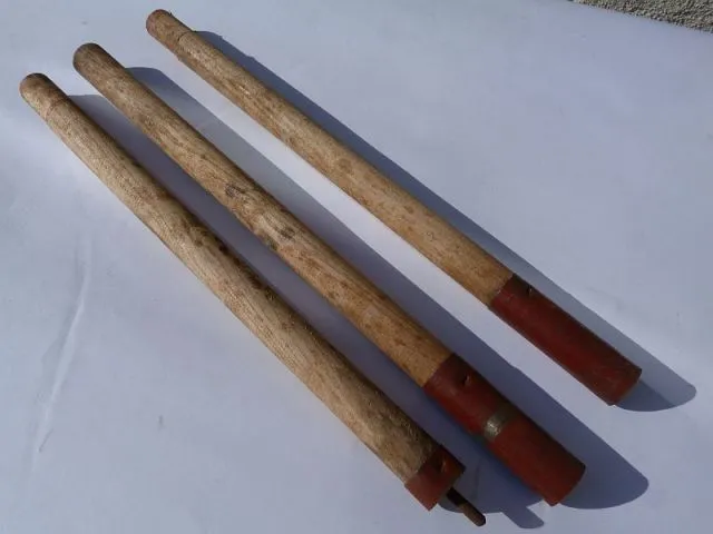 Houten Tentstokken, 3 Delig