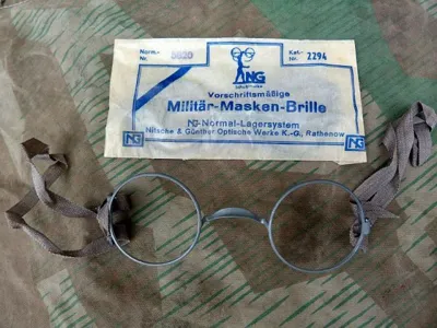 Gasmasker Brilletje,,Masken Brille