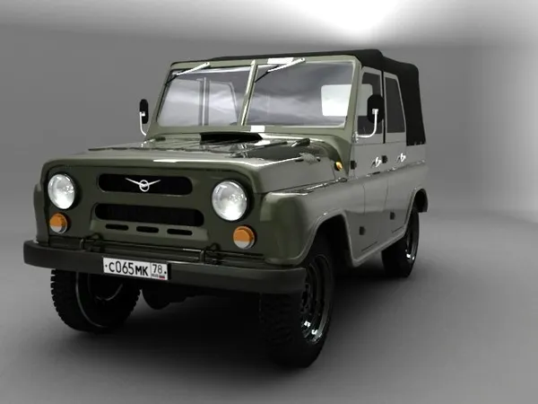 UAZ Jeep, Soft Top, Nieuw
