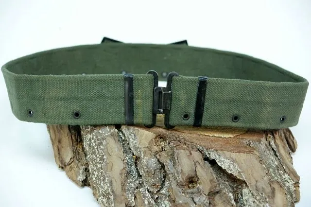 Groene Canvas Koppel,,Oud Groen