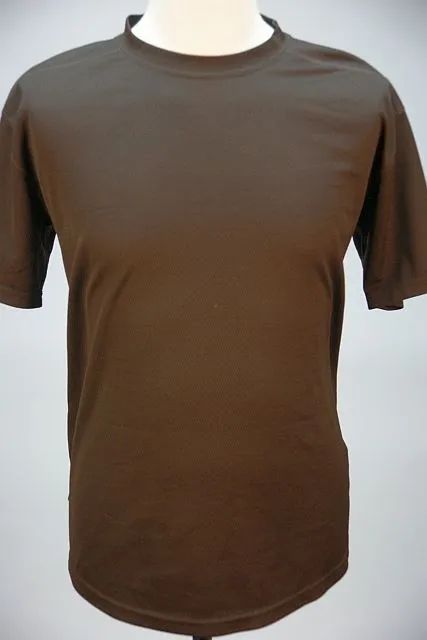 Coolmax, Vochtregulerend T Shirt, Bruin
