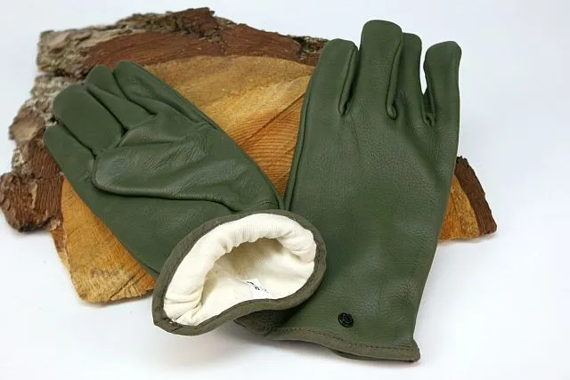 Groene Nappa Leren Handschoenen