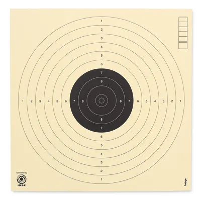 125 Luftpistolen Zielscheiben 17cm x 17cm - Krüger