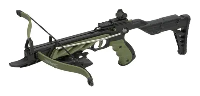 Alligator Pistolenarmbrust Grün Mit Schulterstütze - 80 Lbs Zuggewicht - Haller